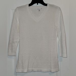 Croft & Barrow small white sweater